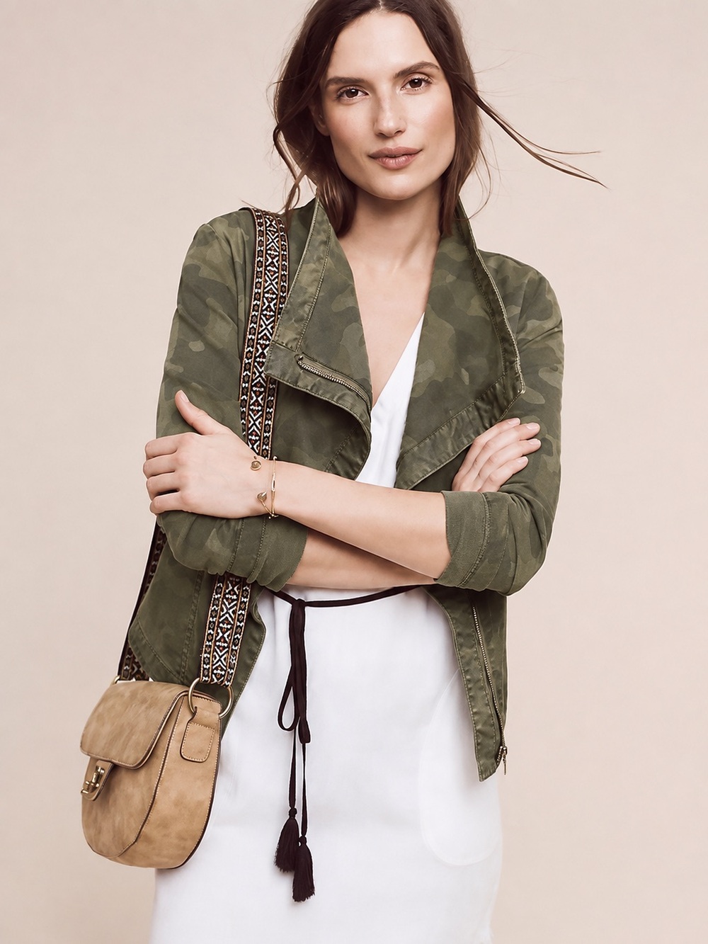 Anthropologie Marrakesh Camo Moto Jacket coat camouflage denim